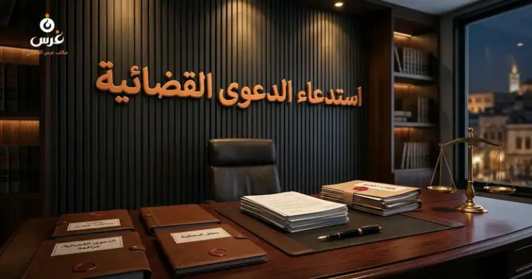 صورة توضيحية حول استدعاء الدعوى في القانون السوري — مكتب غرس القانوني