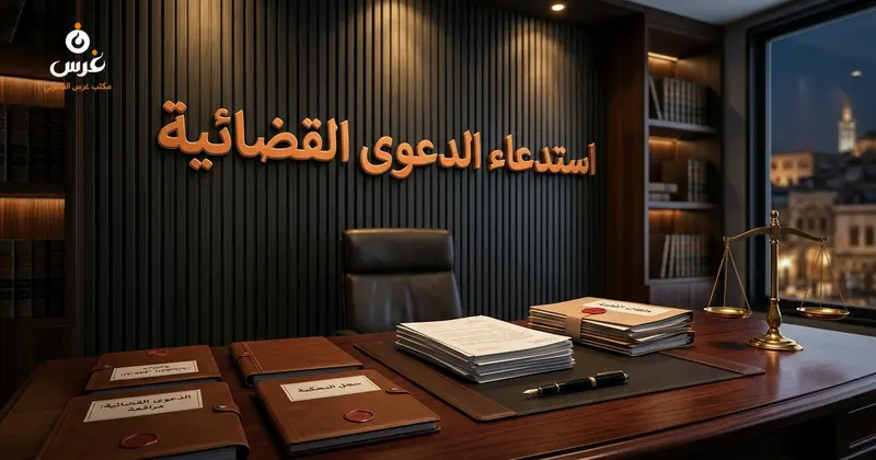 صورة توضيحية حول استدعاء الدعوى في القانون السوري — مكتب غرس القانوني
