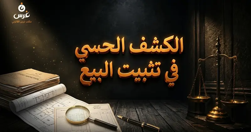 الكشف الحسي في دعاوى تثبيت البيع العقاري: تعميم 2026