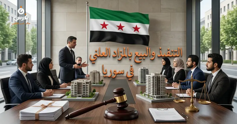 شروط وإجراءات مطالبة بيع العقار بالمزاد العلني التنفيذي في القانون السوري 2026