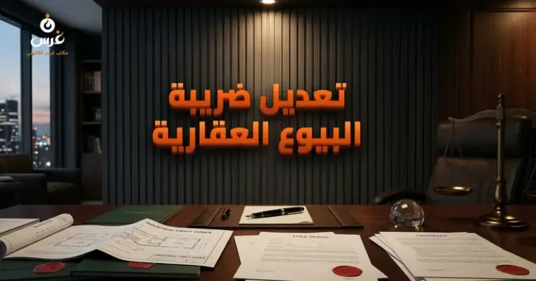 صورة توضيحية حول تعديل ضريبة البيوع العقارية في سوريا — مكتب غرس القانوني