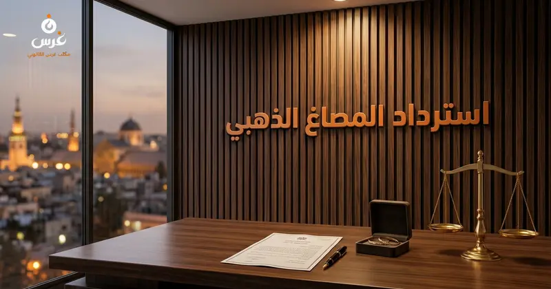 استرداد المصاغ الذهبي في القانون السوري: الشروط والمدد 2026