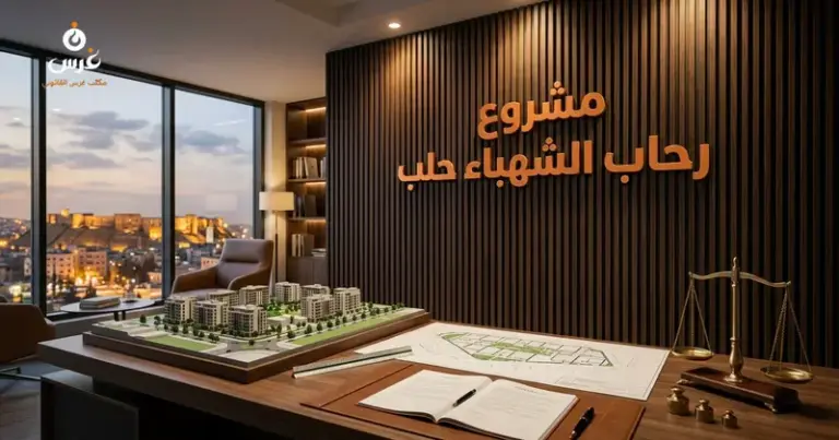 صورة توضيحية حول مشروع رحاب الشهباء في حلب — مكتب غرس القانوني