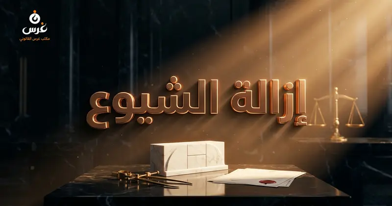 دعوى إزالة الشيوع في سوريا: شروط محكمة الصلح والمزاد 2026