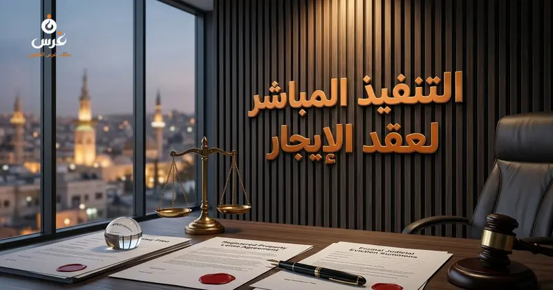 التنفيذ المباشر لعقد الإيجار في سوريا 2026 | مكتب غرس